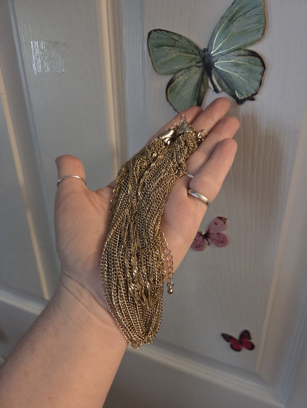 Gold Chain Necklace latered- Women's Jewelry